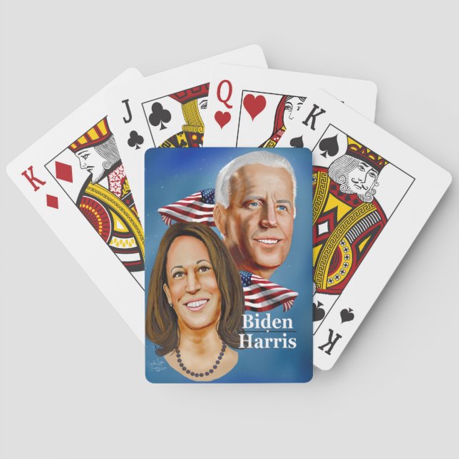 Jeu de cartes à la présidentielle de Biden Harris  (dos)