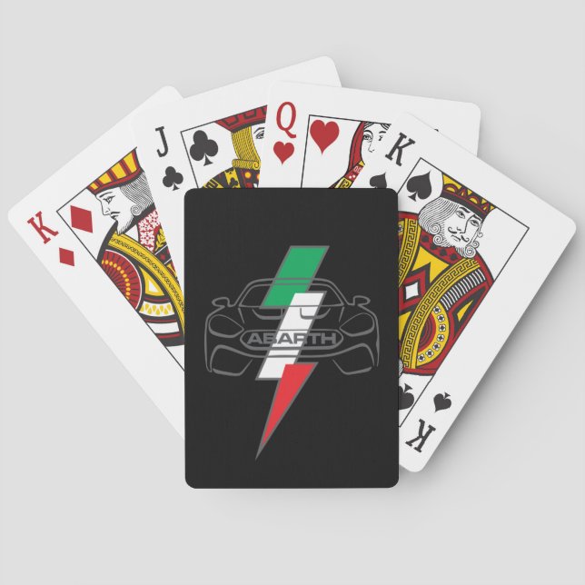 JEU DE CARTES ABARTH 124 ITALIAN LIGHTNING BOLT (dos)