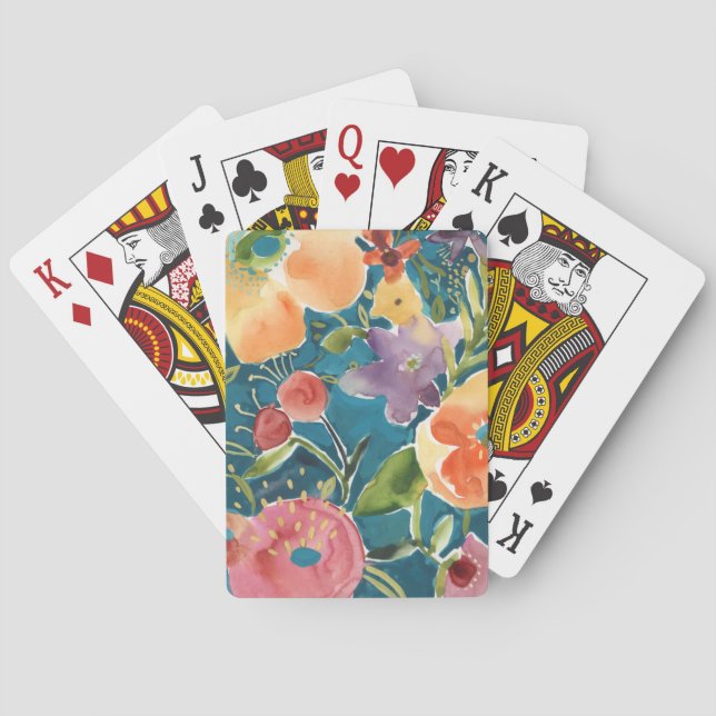 Jeu De Cartes Abondante florale I (dos)