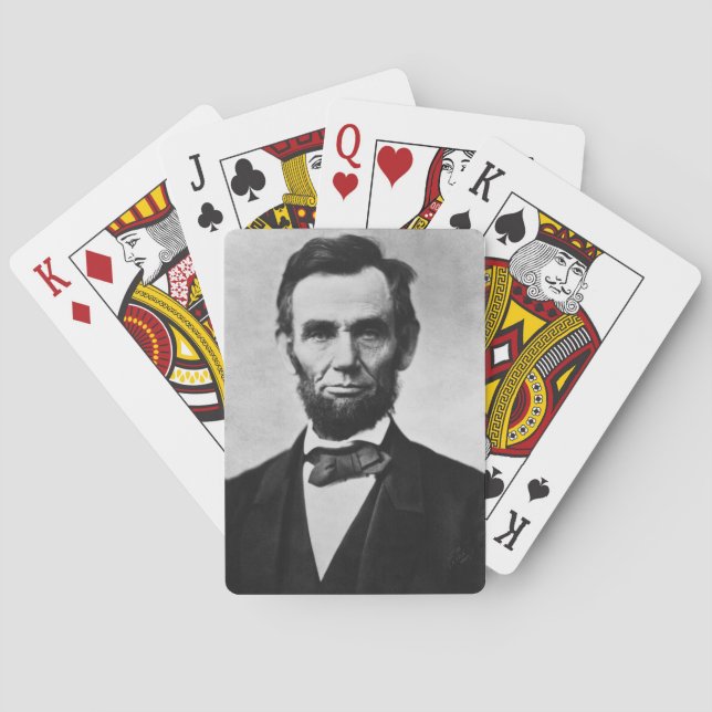Jeu De Cartes Abraham Lincoln : 16ème Président de l'Amérique (dos)