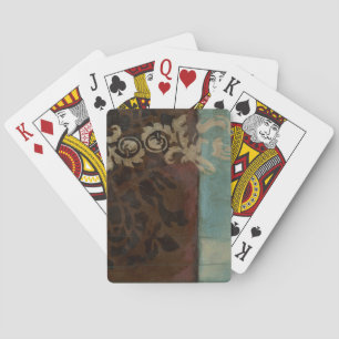Jeu De Cartes Abstract Damask Tapestry by Jennifer Goldberger