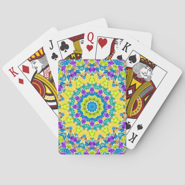Jeu De Cartes Abstract modern mosaic kaleidoscopic (dos)