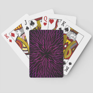 Jeu De Cartes Abstrait brillant Funky Hot Pink Firecracker