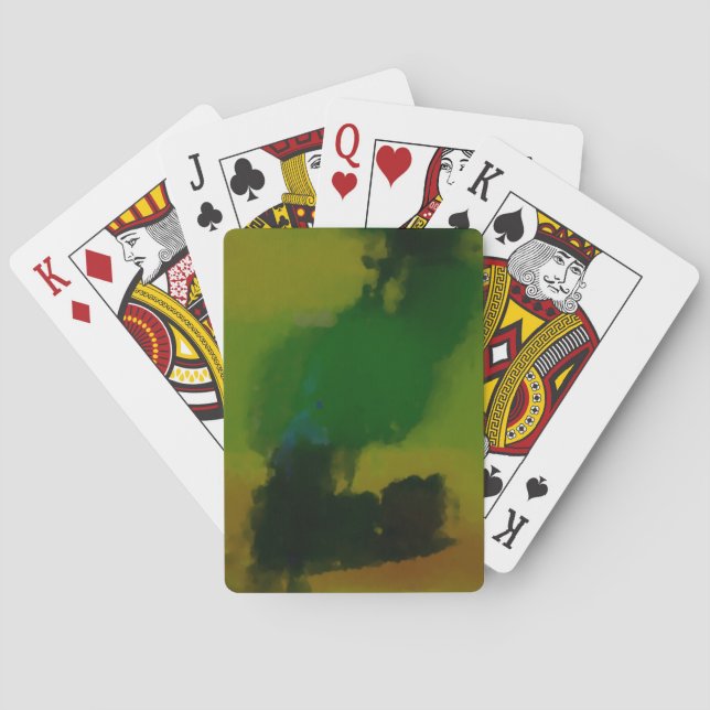 Jeu De Cartes Abstrait vert créatif (dos)