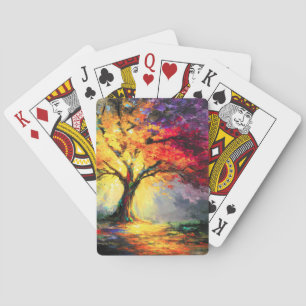 Jeu De Cartes Abstraite nature spirituelle Arbre de vie