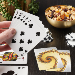 Jeu De Cartes Abstraite spirale gris orange