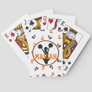 Jeu De Cartes Acclamation orange et noire de mégaphones