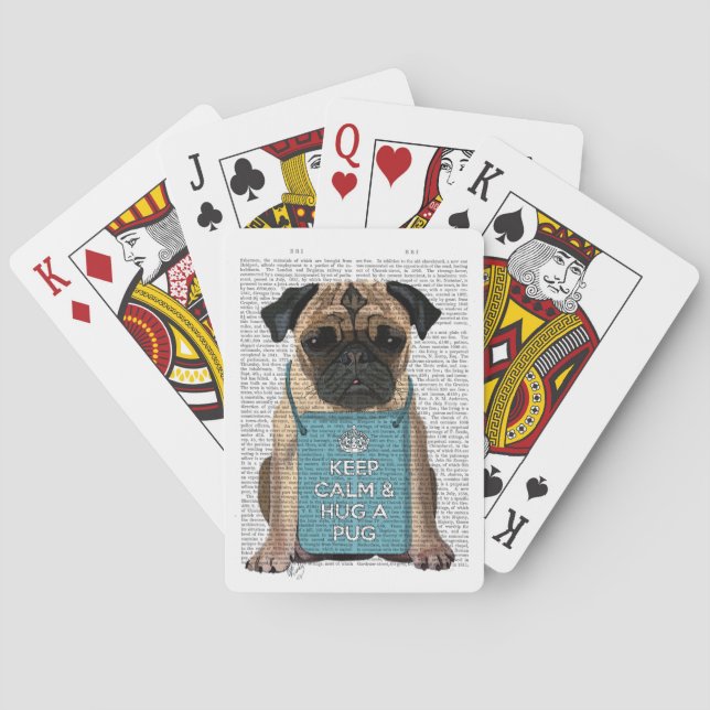 Jeu De Cartes Accrocher un Carlin (dos)