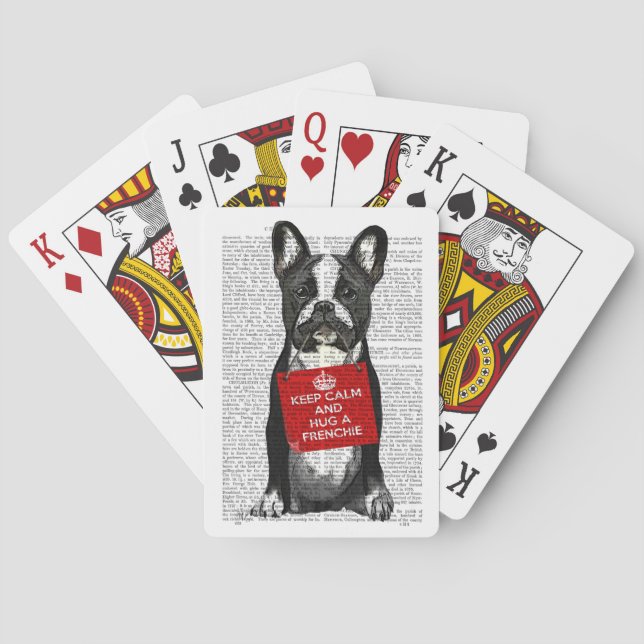 Jeu De Cartes Accrocher un Français (dos)