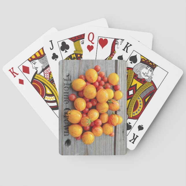 Jeu De Cartes Accueil Tomates Cultivées Jardin Classic Jouer Car (dos)
