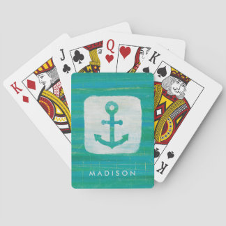Jeu De Cartes Add Your | Coastal art | Aqua Anchor