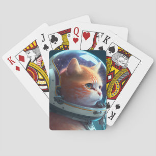 Jeu De Cartes Adorable astronaute de chat