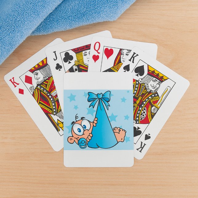 Jeu De Cartes Adorable Baby Boy avec Pacifier dans une fronde (Créateur téléchargé)