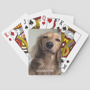 Jeu De Cartes Adorable Chien Dachshund Personnalisé