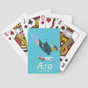 Jeu De Cartes AErø, Danemark Carte poster voyage