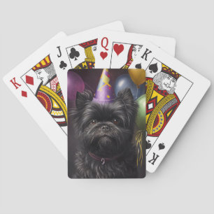 Jeu De Cartes Affenpinscher Chien Ballons d'anniversaire