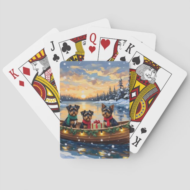 Jeu De Cartes Affenpinscher Dog Christmas Boat Holiday (dos)