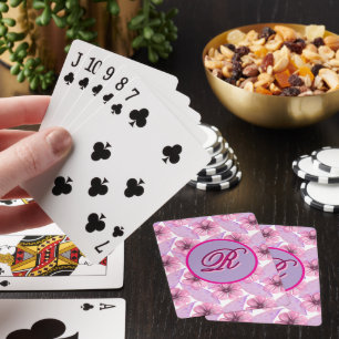 Jeu De Cartes Affiche à motif floral personnalisé à l'aquarelle