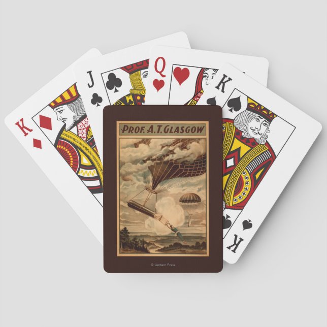 Jeu De Cartes Affiche chaude de théâtre de cirque de ballon à (dos)