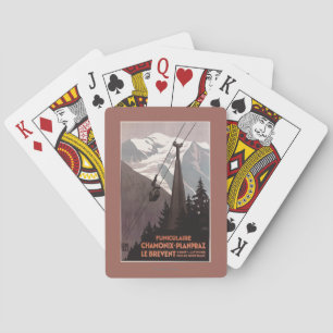 Jeu De Cartes Affiche de funiculaire de Funiculaire Le Brevent