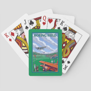 Jeu De Cartes Affiche de Vintage voyage de champ de Boeing