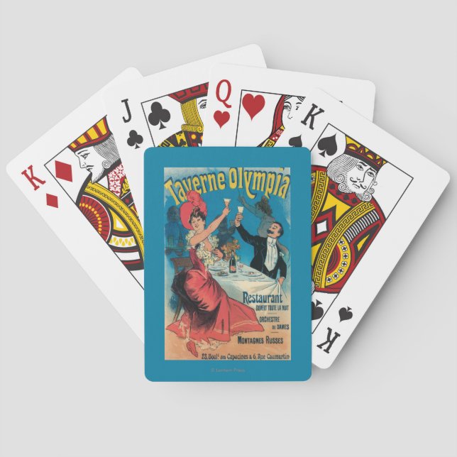 Jeu De Cartes Affiche promotionnelle d'Olympia de Taverne (dos)