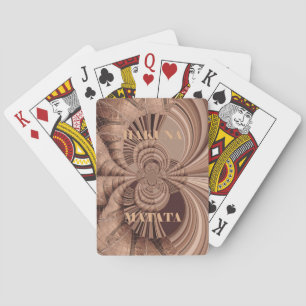 Jeu De Cartes African Hakuna Matata Fractal Art Print/Graphic