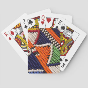 Jeu De Cartes Afrique, Kenya. Perles Tribales Maasai