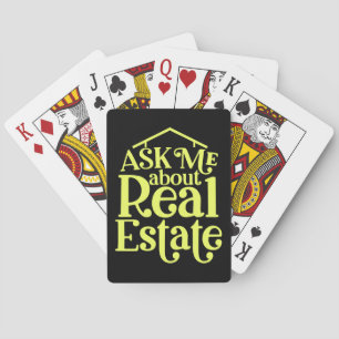 Jeu De Cartes Agent immobilier Home Broker Black Funny Realtor
