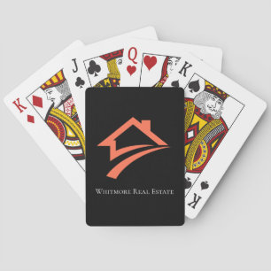Jeu De Cartes Agent immobilier noir élégant et unique