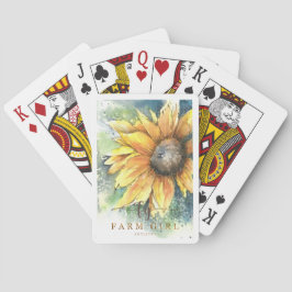 Jeu De Cartes Agritourisme Artiste Tournesol Jouer des cartes