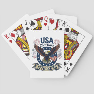 Jeu De Cartes Aigle Américain Patriotique 250 Ans 1776-2026