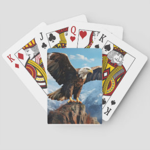 Jeu De Cartes Aigle Animal Oiseau Faune Sauvage Art coloré