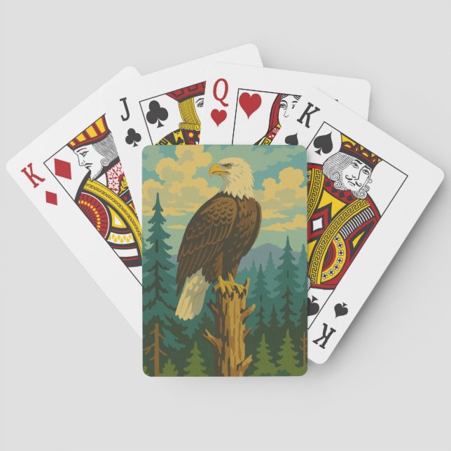 Jeu De Cartes Aigle de Bald (dos)
