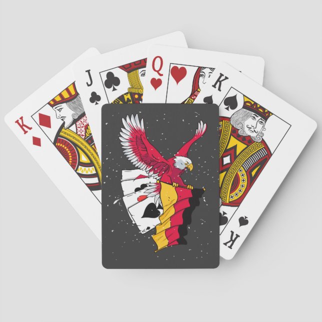 Jeu De Cartes Aigle de poker allemand (dos)