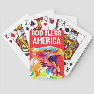 Jeu De Cartes Aigle Dieu bénisse l'Amérique