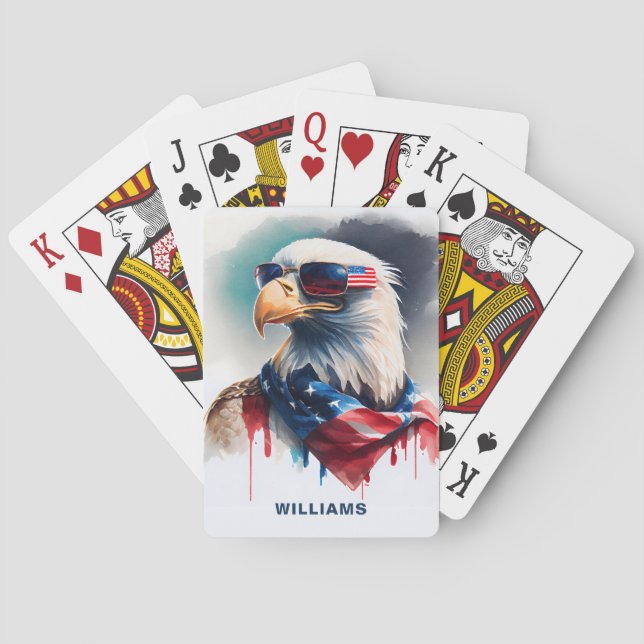 Jeu De Cartes Aigle patriotique (dos)