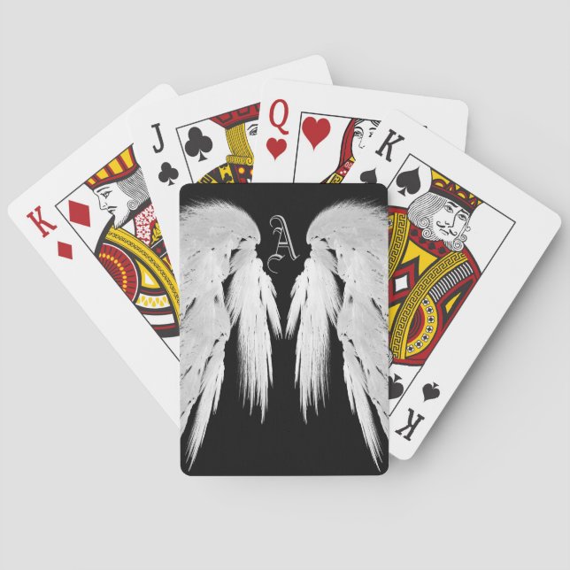 Jeu De Cartes AILES ANGEL Monogramme Noir (dos)