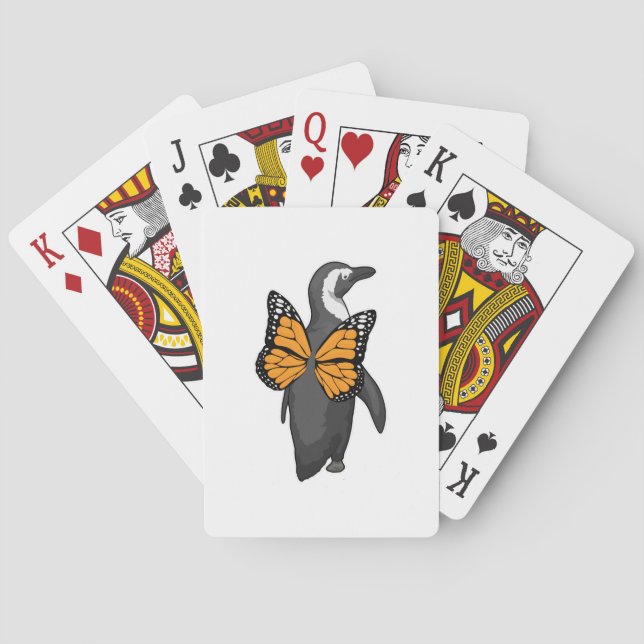 Jeu De Cartes Ailes de papillon pingouin (dos)