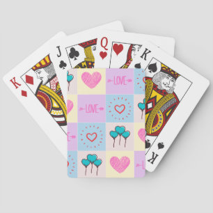 Jeu De Cartes Aimer les coeurs porte - clé aimant faire-part lan
