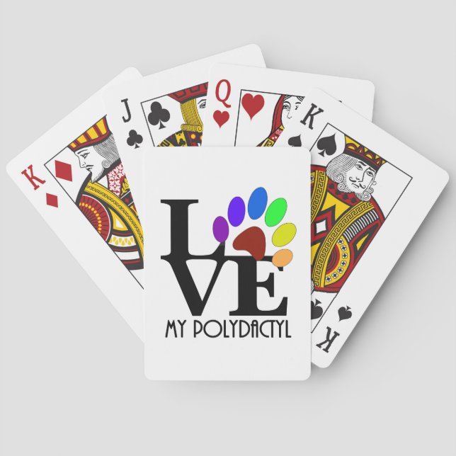 Jeu De Cartes AIMER Mon Polydactyle (dos)