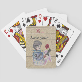 Jeu De Cartes 🃏 "Aimez votre moi" Cartes de jeu personnalisées
