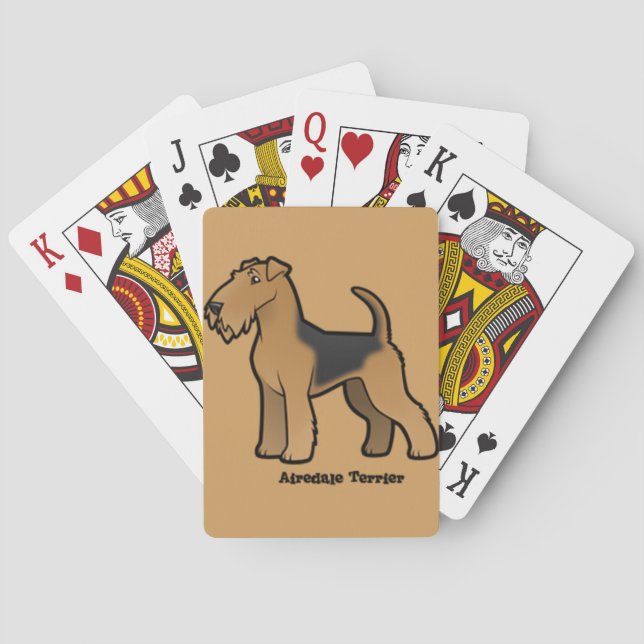 Jeu De Cartes airedale terrier (dos)