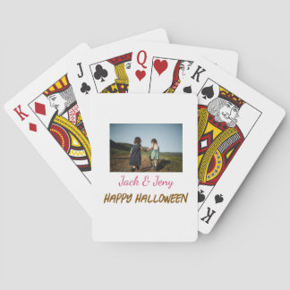 Jeu De Cartes ajouter le nom de la photo texte Halloween enfants