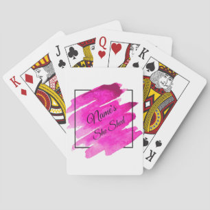 Jeu De Cartes Ajouter un nom Modifier le texte Elle Shop Mauve B