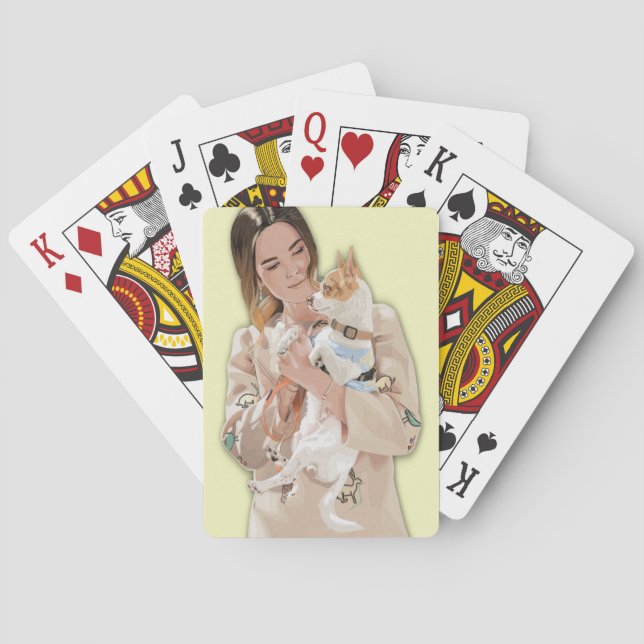 Jeu De Cartes Ajouter une photo personnalisée (dos)
