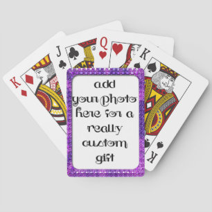 Jeu De Cartes Ajouter Votre Photo Bicycle VioletMD Play