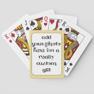 Jeu De Cartes Ajouter Votre Photo Gold Frame Bicycle® Play