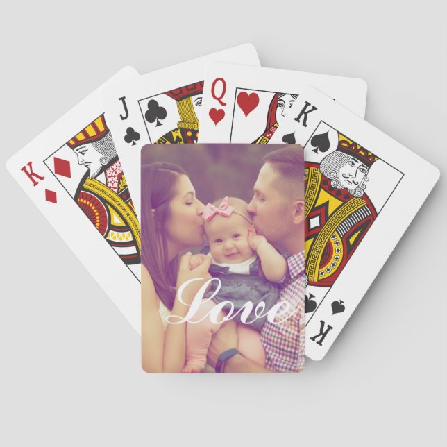 Jeu De Cartes Ajouter votre propre amour photo (dos)