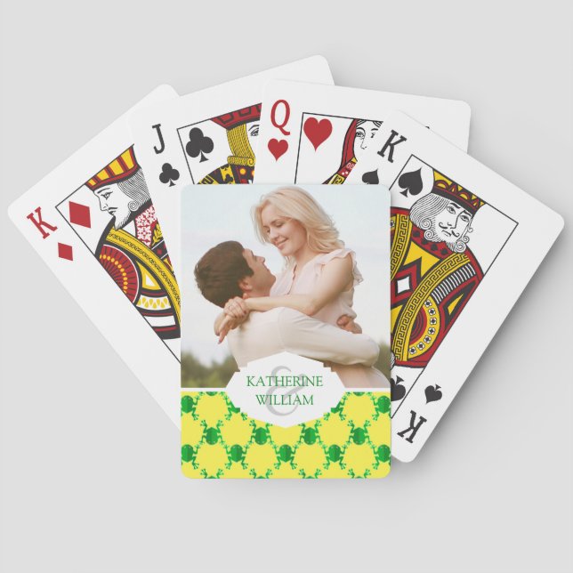 Jeu De Cartes Ajoutez vos grenouilles | mignonnes nommées de (dos)